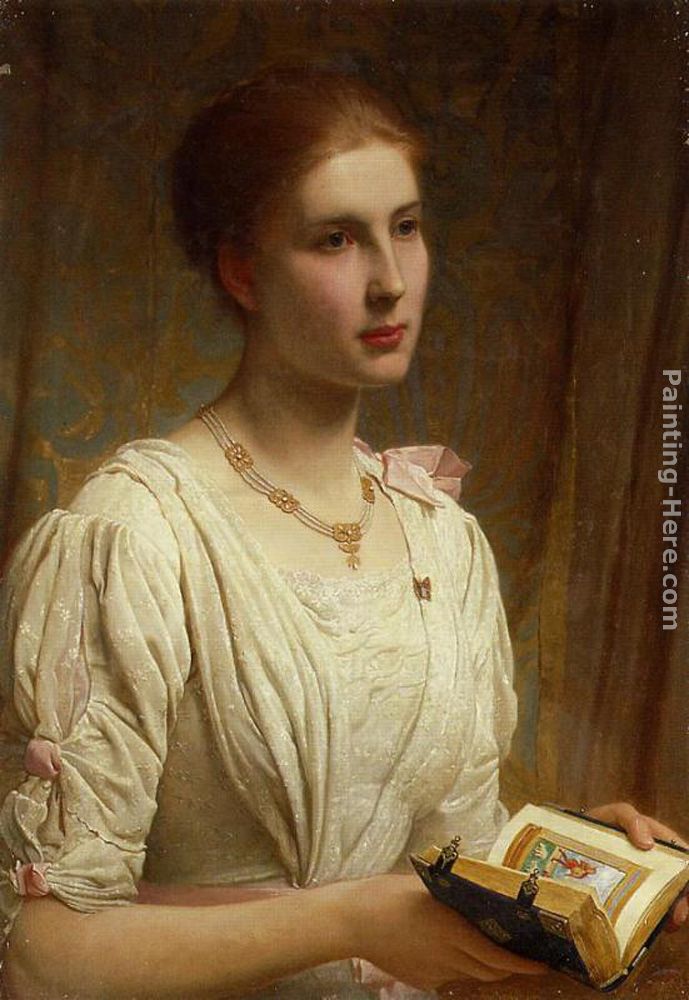 Miss Helen Lindsay painting - Charles Edward Perugini Miss Helen Lindsay art painting